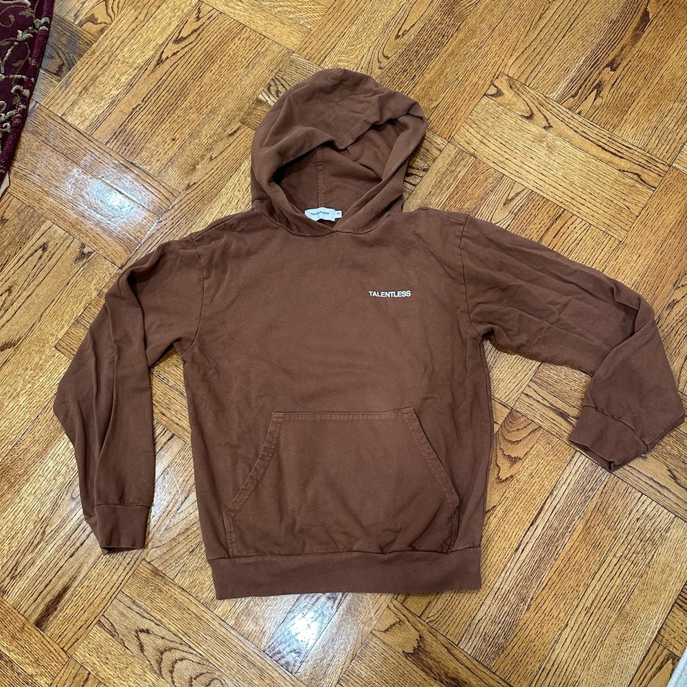 Talentless brown hoodie size medium